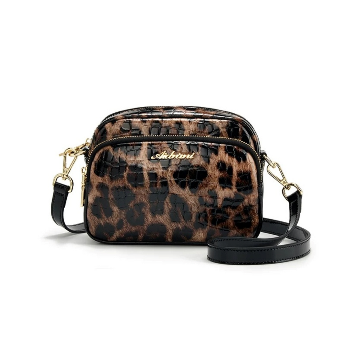Gloss Leopard Mini Shoulder N217