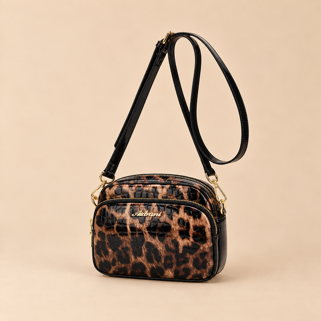 Gloss Leopard Mini Shoulder N217