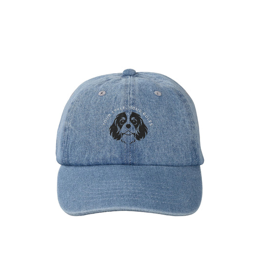 denim big LOGO cap デニム ロゴキャップ light-blue image