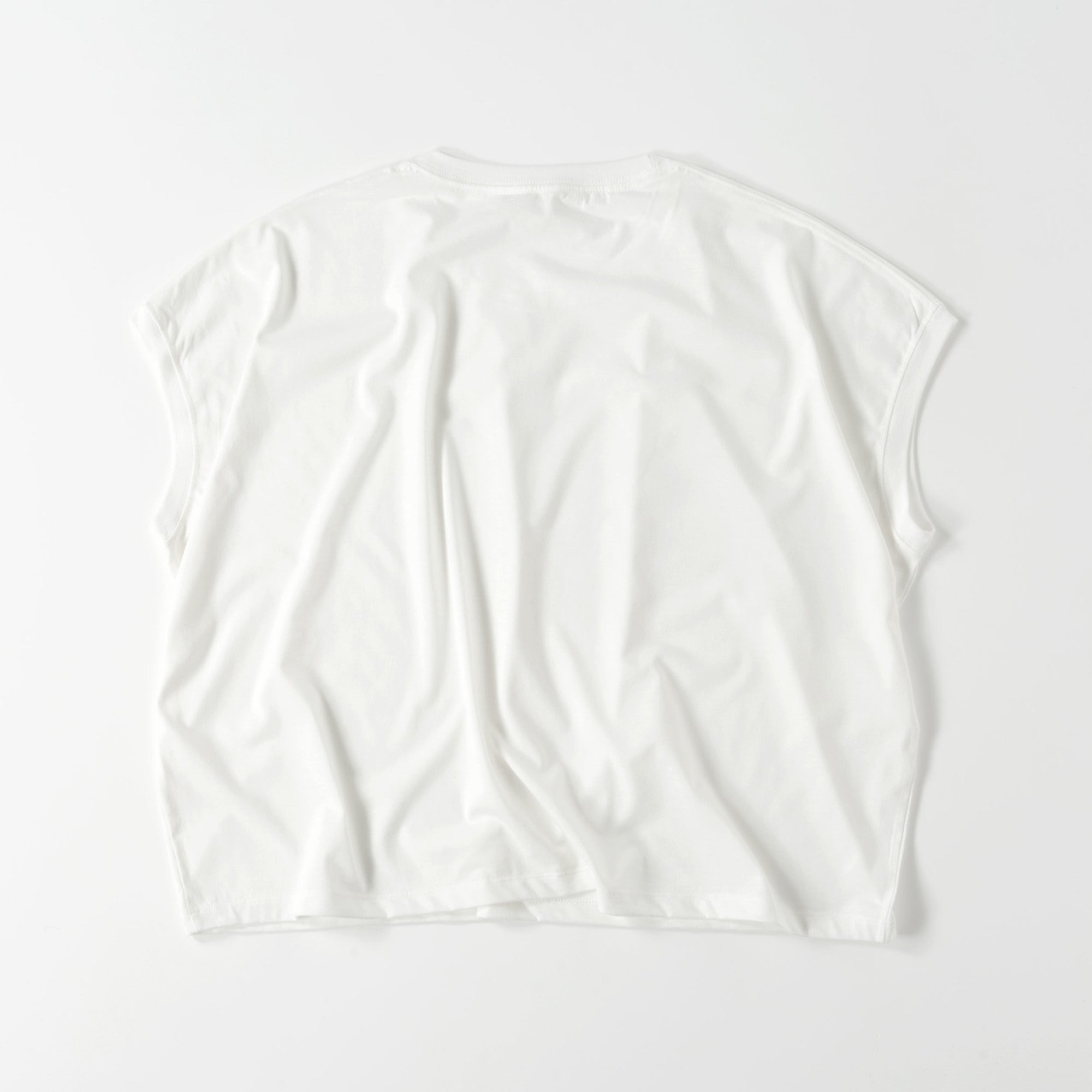 Calm Crop Tee 【3colors】 white image